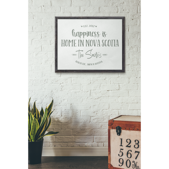 Personalized- Happiness is at Home Print